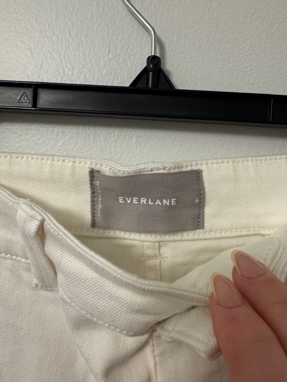 NWT Everlane Straight-Leg Crop jeans in bone Size 6 - Picture 5 of 7